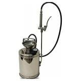 COMATOP Stainless Steel Sprayer 1 Gallon Set Reinforced Hose Hand Pump Sprayer Pressure Gauge&Safety Valve Adjustable Nozzle Suitable for Garden Sprayer for Home Gardening Ground Cleaning