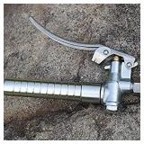 COMATOP Stainless Steel Sprayer 1 Gallon Set Reinforced Hose Hand Pump Sprayer Pressure Gauge&Safety Valve Adjustable Nozzle Suitable for Garden Sprayer for Home Gardening Ground Cleaning