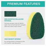 5 Refills Heavy Duty Replacement Sponge Heads Set, Soap Dispenser Scrubbers, Cleaners Supplies