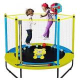 60" Trampoline for Kids, 5FT Indoor Outdoor Trampoline, Pictures may vary from actual item