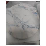 LIFVER Coasters for Drinks, White Marble-Style Absorbent Coasters with Holder, Housewarming Gifts for Home Decor, Suitable for Kinds of Cups, 4.2 Inches, Set of 6