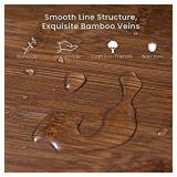 Crestlive Products Luxury Bamboo Computer Monitor Stand Riser with Adjustable Storage Organizer & Drawers Laptop Cellphone TV Printer Stand, Antique Brown