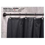 Briofox Shower Curtain, with Tension Spring, 304 Stainless Steel
