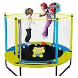 60" Trampoline for Kids, 5FT Indoor Outdoor Trampoline, Pictures may vary from actual item