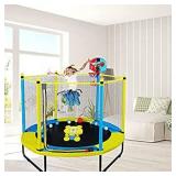 60" Trampoline for Kids, 5FT Indoor Outdoor Trampoline, Pictures may vary from actual item