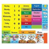 ZazzyKid Magnetic Calendar & Weather Set for Kids: Children