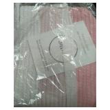 Cotton Rope Basket for Storage and Organization in Baby Nursery or Kids Room | Large 16â x 11â x 10" Decorative Laundry Hamper, Organizer for Blankets, Towels, Toys, Books | Pink/White