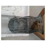 Set of 2 Glass Vases, Unknown Make