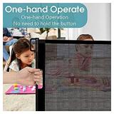 Cosagon Retractable Baby Gate,Extra Wide Safety Gate,35"Tall,Extends to 71"Wide,Mesh Pet Dog Gate for Stairs,Doorways,Hallways,Indoor/Outdoor (Black)