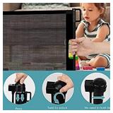 Cosagon Retractable Baby Gate,Extra Wide Safety Gate,35"Tall,Extends to 71"Wide,Mesh Pet Dog Gate for Stairs,Doorways,Hallways,Indoor/Outdoor (Black)