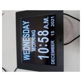 Digital Calendar Day Clock,Extra Large Display with Battery Backup & 8 Alarms for Dementia,Alzheimer, Memory Loss,Vision Impaired,Senior/Elderly