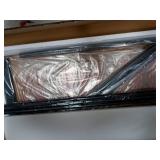 Amzdeal Computer Writing Desk 39.4" Home Office Desk, Retro Study Bedroom Desk Industrial PC Table with K Shaped Structure, Easy to Assemble, Rustic Brown