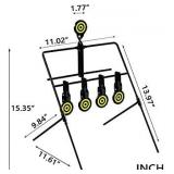 KNINE OUTDOORS 4 Targets Air Gun Pellet BB Gun Rimfire Resetting Target, Rated for .22 .177 Caliber