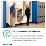 Elkay LZSTL8WSLP Enhanced ezH2O Bottle Filling Station, & Versatile Bi-Level ADA Cooler, Filtered Refrigerated, 39.50 x 19.00 x 36.75 inches, Light Gray, Bottom Only, Retails for $1529