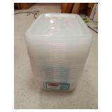 Rubbermaid Cleverstore Clear 6 Quart, Stackable Plastic Containers with Durable Snapping Lids, Visible Organization, Great for Holiday Decorations and Christmas Storage, 12-Pack