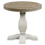 Martin Svensson Home Napa, End Table, White Stain and Reclaimed Natural