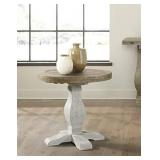 Martin Svensson Home Napa, End Table, White Stain and Reclaimed Natural