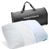 Premium Adjustable Loft Pillow - Snore Relief Shredded Memory Foam Pillow with Cooling Effect - Bamboo Derived Washable Cover - Doctor Designed/CertiPUR Certified (Shredded Bed Pillow+)