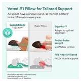 Premium Adjustable Loft Pillow - Snore Relief Shredded Memory Foam Pillow with Cooling Effect - Bamboo Derived Washable Cover - Doctor Designed/CertiPUR Certified (Shredded Bed Pillow+)