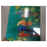 OWL QUEEN Wall Art For Parrot Birds On The Tree Canvas Wall Art Kitchen Wall Decoration Picture Canvas Prints Framed Ready To Hang Contemporary Canvas Artwork For Wall Decor 16"x 20"