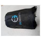 Ergonomic Foot Rest Under Desk Adjustable Height - Non-Slip Bottom, Travel Bag, Handle and Massage Ball with The Footrest for Desk by Ergrowth