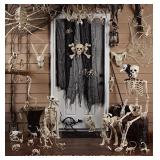 Seasons Poseable Skeleton Halloween Decoration Bone 36 in. H x 4 in. W x 9-1/2 in. L