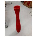 30" Tall Red Wooden Vase