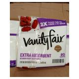 Vanity Fair Everyday Napkins, 1080 Count, White Paper Napkins, 90 Count (Pack of 12)