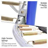 AOTOB 8 FT Trampoline Safety Enclosure Net Combo Bounce Jump For Kids Outdoor With Spring Pad Waterproof Jump Mat & Ladder