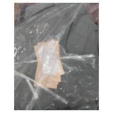 Large Storage Bags, 6 Pack Clothes Storage Bins Foldable Closet Organizers Storage Containers with Durable Handles Thick Fabric for Blanket Comforter Clothing Bedding 90L (Gray)