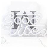 Goodvibes Neon Sign Led Neon Wall Signs USB Neon Sign Lights Decor for Bedroom Kidroom Bar Apartment Shop Christmas Valentine