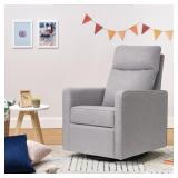 DaVinci Gabby Pillowback Swivel Glider, Misty Gray