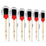 Nurkul 11 Pieces Auto Detailing Brush Set for Cleaning Wheels, Interior, Exterior, Leather, Including 6 pcs Premium Detail Brush (Black), 3 pcs Wire Brush and 2 pcs Automotive Air Conditioner Brush