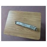 Virco Student Desk with Black Plastic Bookbox, Fusion Maple Hard Plastic Top, Black Upper Frame