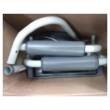 Medline Steel 3-in-1 Bedside Commode, Portable Toilet with Microban Antimicrobial Protection, Can be Used as Raised Toilet Seat Riser, Gray