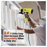 Dicfeos Paint Sprayer, 700W High Power HVLP Home Spray Gun with 1300ml Container