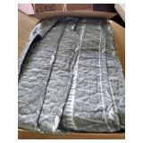 Andency Grey Quilt Set California King (108x96 Inch), 3 Pieces(1 Striped Triangle Printed Quilt and 2 Pillowcases), Bohemian Reversible Bedspread Microfiber Coverlet Sets All-Season