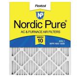 Nordic Pure Merv 10 Pleated Air Conditioner/Furnace Filter (Set of 6)