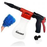 Car Wash Foam Gun, Adjustable Hose Wash Sprayer with Adjustment Ratio Dial Foam Blaster Fit - Foam Cannon Attaches to Any Garden Hose
