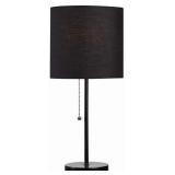 Kenroy Home 32714BL-BLK Table Tom Accent Lamps, Small, Black