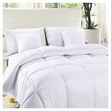Utopia Bedding Comforter Duvet Insert - Quilted Comforter with Corner Tabs - Box Stitched Down Alternative Comforter (King, White)