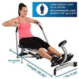 Stamina BodyTrac Glider 1050 Rowing Machine | Compact, Portable Rower | Smooth Hydraulic Resistance (has some chips)