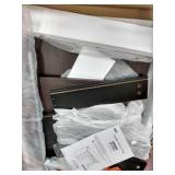 Techni Mobili Computer Desk with Keyboard Tray and Drawers, Chocolate