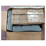 SP Velvet Office Chair Adjustable Tilt Angle and Flip-up Arms Executive Computer Desk Chair, Thick Padding for Comfort and Ergonomic Design for Lumbar Support (3288GY)