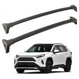 TUNTROL Roof Rack Cross Bars Fit for Toyota RAV4 2019-2022 LE XLE XSE Limited Hybrid, Aluminum Top Rail Cargo Accesorries Rooftop Luggage Carrier Set
