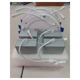 Ensenior 4 Pack 6 Inch Ultra-Thin LED Recessed Ceiling Light with Junction Box, 3500K Neutral White, 12W 110W Eqv, Dimmable Can-Killer Downlight, 1050LM High Brightness - ETL and Energy Star Certified