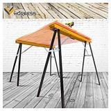 WORKESS Sawhorse, 275 LBS Weight Capacity Each Portable Folding Saw Horses, Heavy Duty Twin Pack