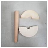 Trademark Innovations Ceramic Vinegar Set with Weights and Cabbage Tamper