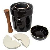 Trademark Innovations Ceramic Vinegar Set with Weights and Cabbage Tamper