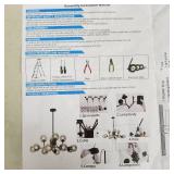 Sputnik Chandelier with Clear Glass Shades (PRODUCT IS NOT EXACT ; Please see photos)